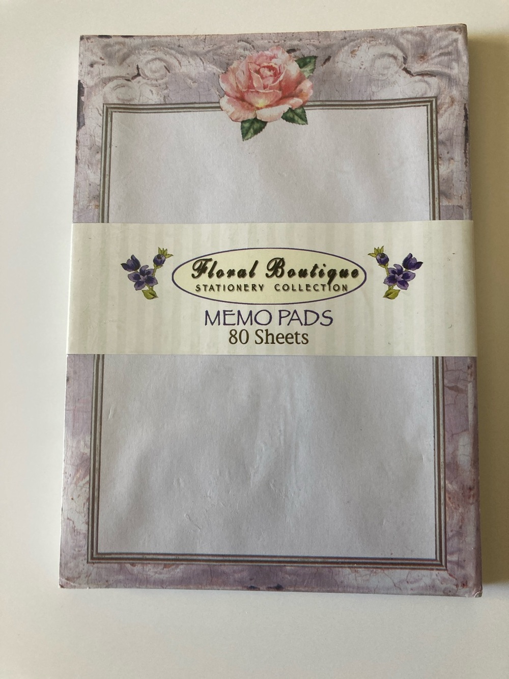 Floral Boutique Memo Pads - Pink Rose Design
